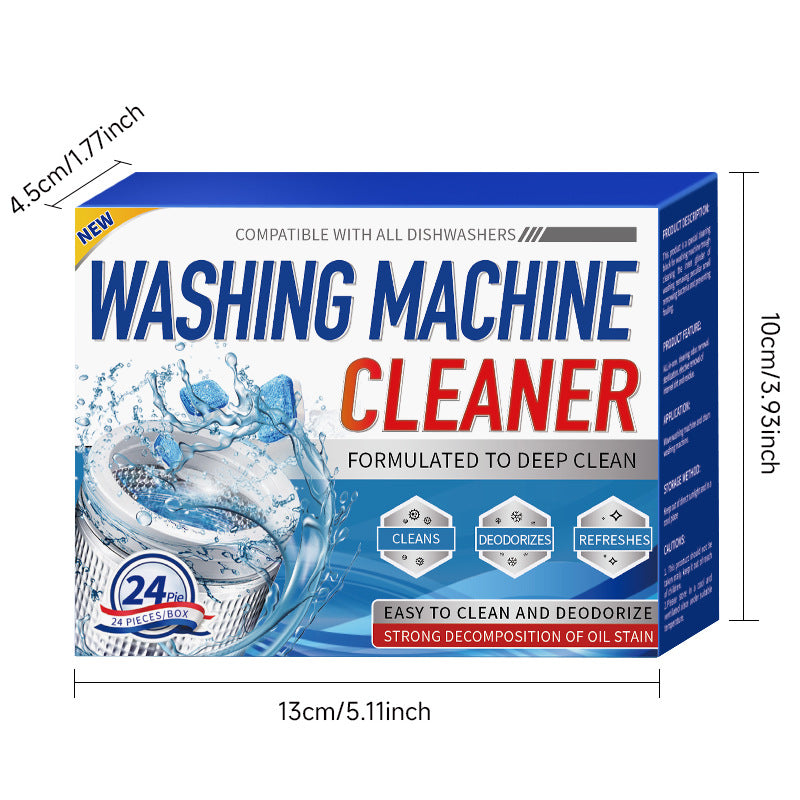 Cross-Border Washing Machine Tank Cleaning Agent Dishwasher Effervescent Tablets Fully Automatic Disinfectant Effervescent Cleaner Stain Remover