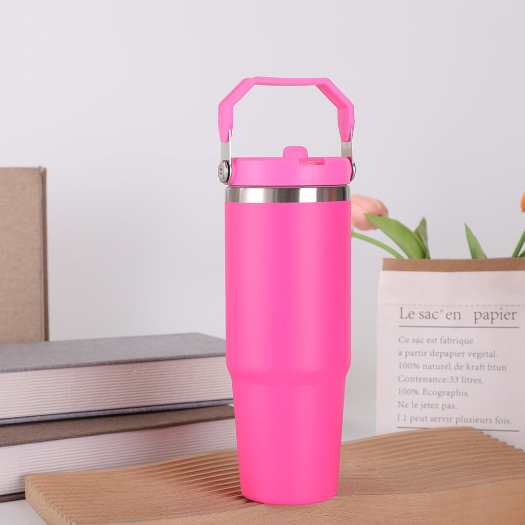 Double-layer Large Capacity 30oz Portable Car Cup 304 Stainless Steel Vacuum Insulated Cup Portable Car Ice Cup