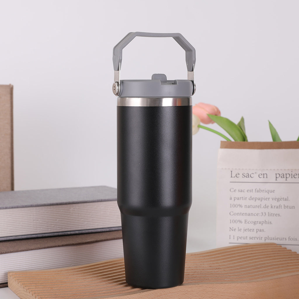 Double-layer Large Capacity 30oz Portable Car Cup 304 Stainless Steel Vacuum Insulated Cup Portable Car Ice Cup