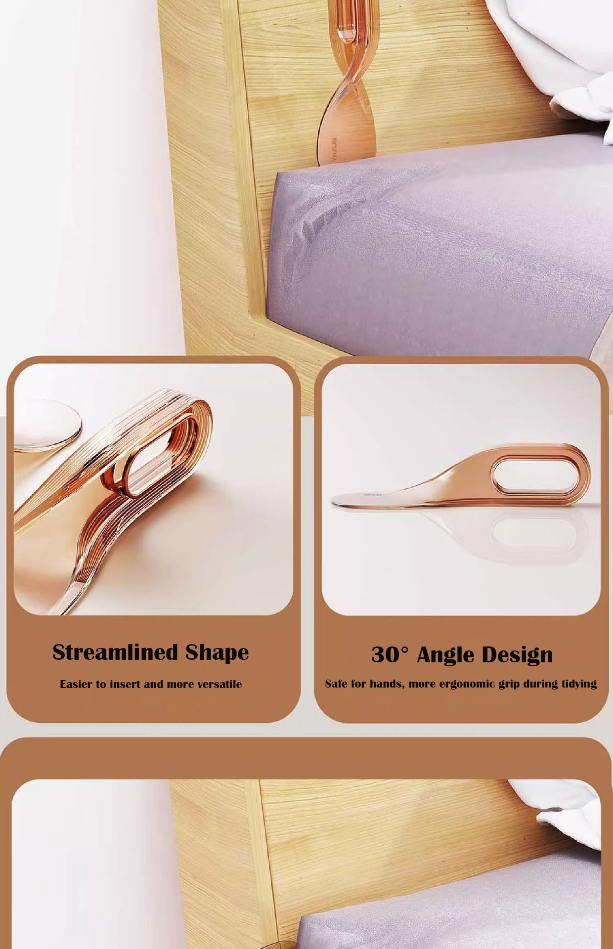 Bed Sheet Laying Artifact Plug Bed Seam Change Bed Sheet Finishing Holder Bed Cover Household Labor-Saving Bed Sheet Duvet Mattress Lifting Device