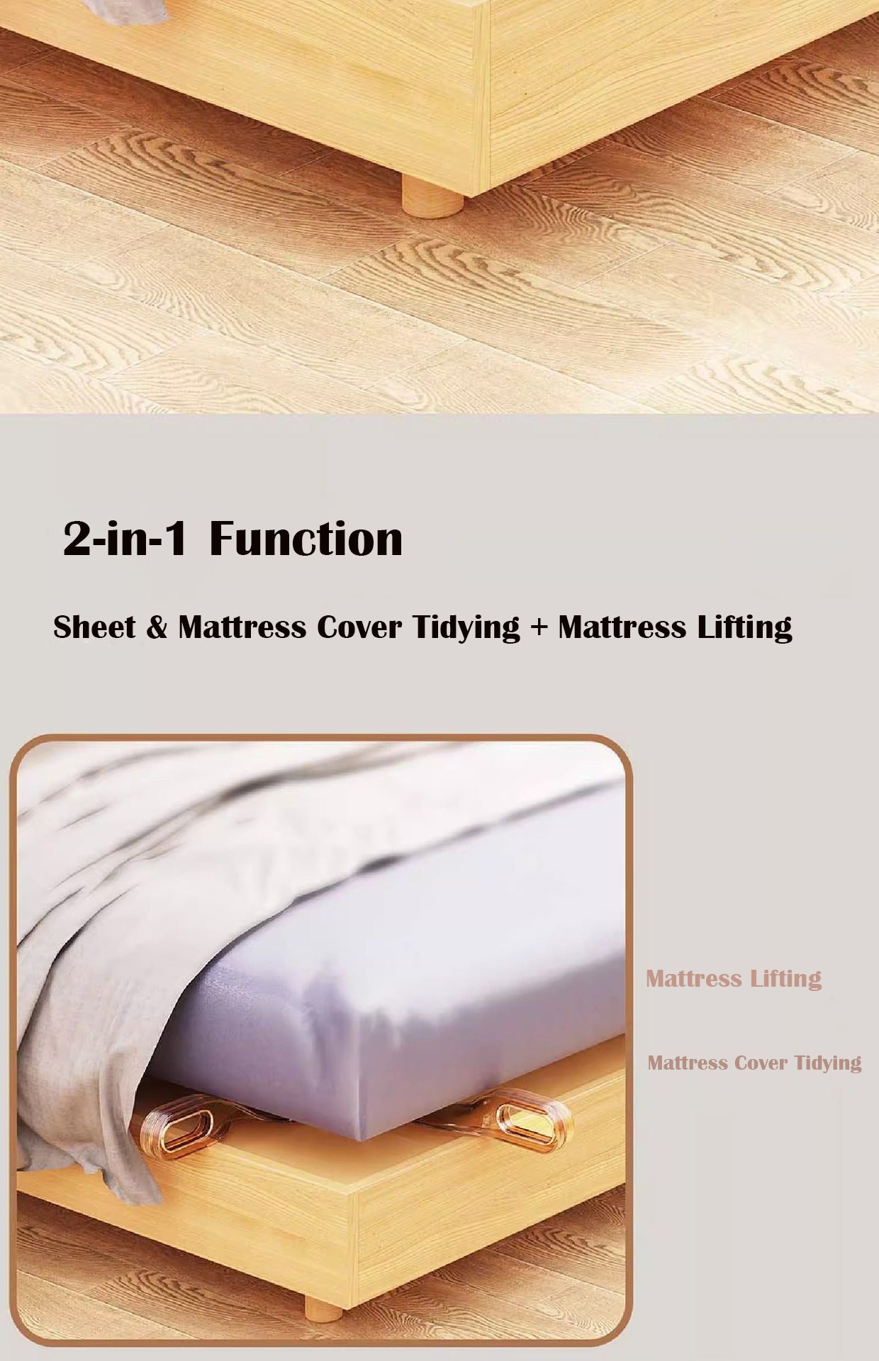 Bed Sheet Laying Artifact Plug Bed Seam Change Bed Sheet Finishing Holder Bed Cover Household Labor-Saving Bed Sheet Duvet Mattress Lifting Device