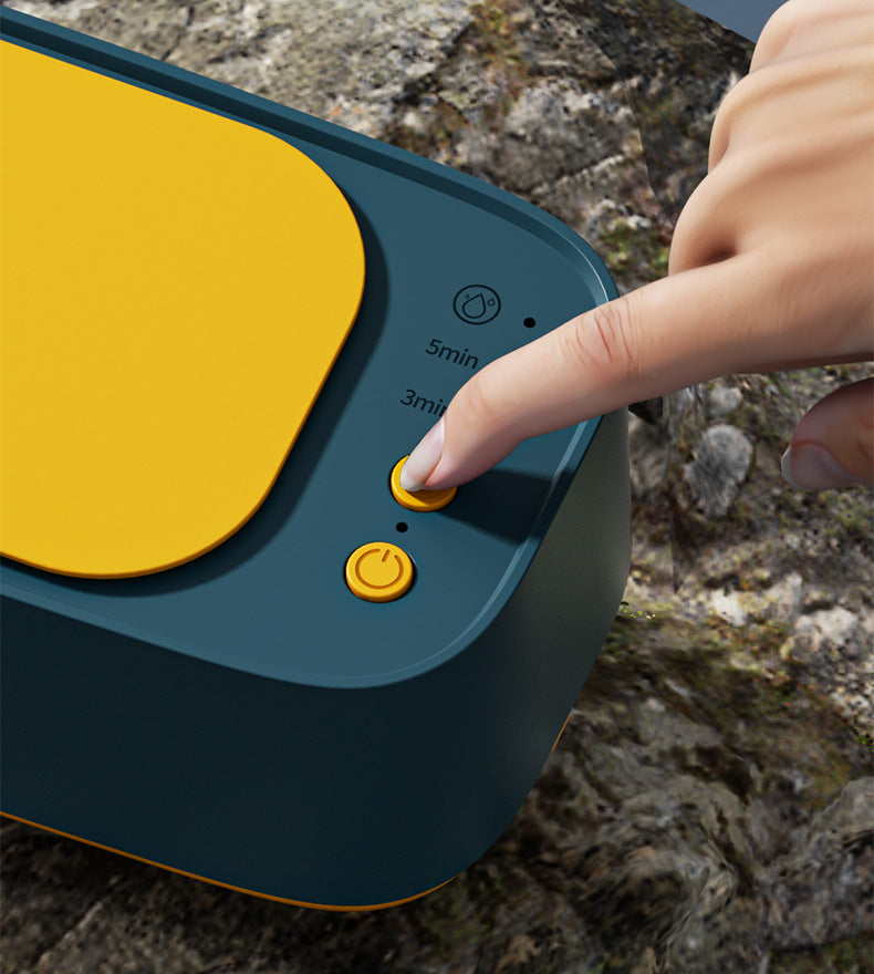 [Dropshipping] Glasses Cleaning Machine Contact Lens Cleaner Household Timer Jewelry Toothbrush Cleaner