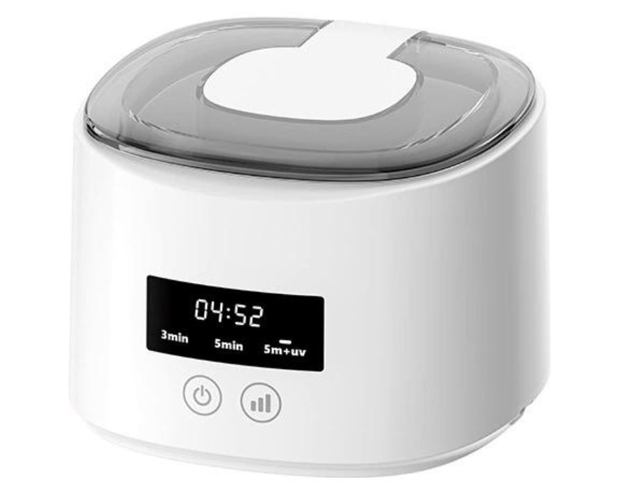 [Dropshipping] Glasses Cleaning Machine Contact Lens Cleaner Household Timer Jewelry Toothbrush Cleaner