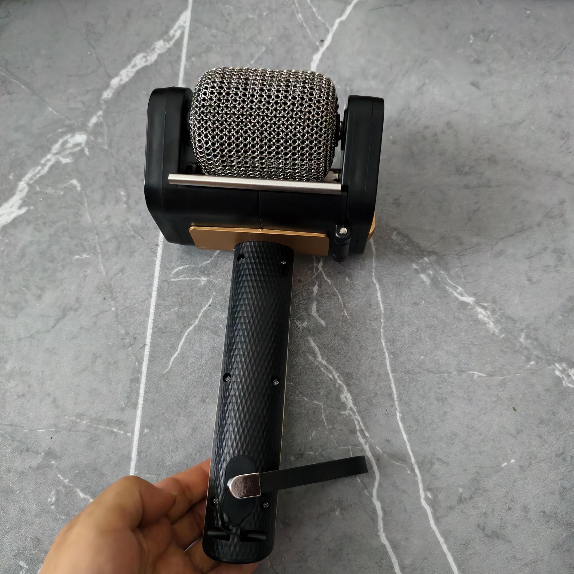 Cross-Border New Product Stainless Steel Roller BBQ Brush Rechargeable with Light Brushless Hair Removal Special Food-Grade Cleaner Brush