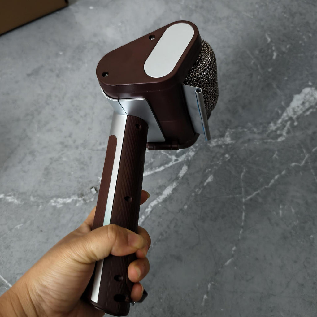 Cross-Border New Product Stainless Steel Roller BBQ Brush Rechargeable with Light Brushless Hair Removal Special Food-Grade Cleaner Brush