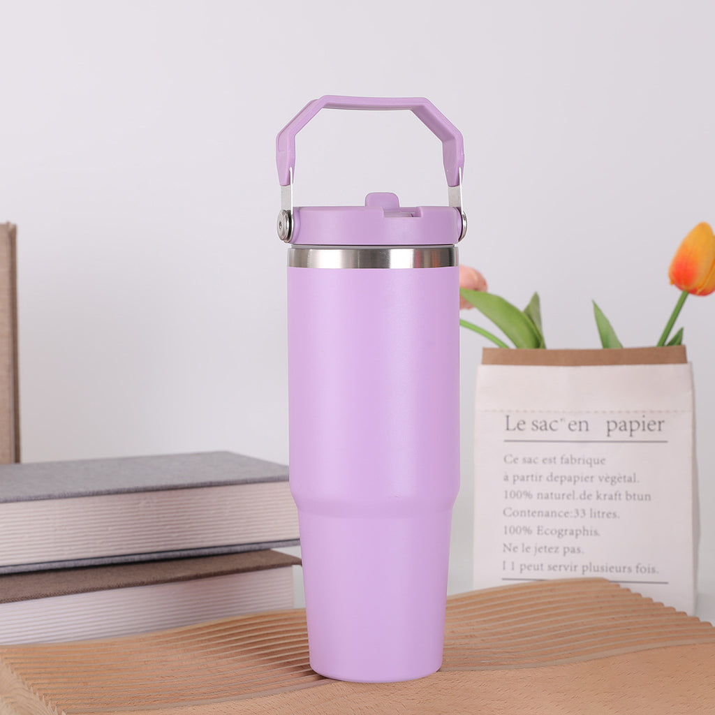 Double-layer Large Capacity 30oz Portable Car Cup 304 Stainless Steel Vacuum Insulated Cup Portable Car Ice Cup