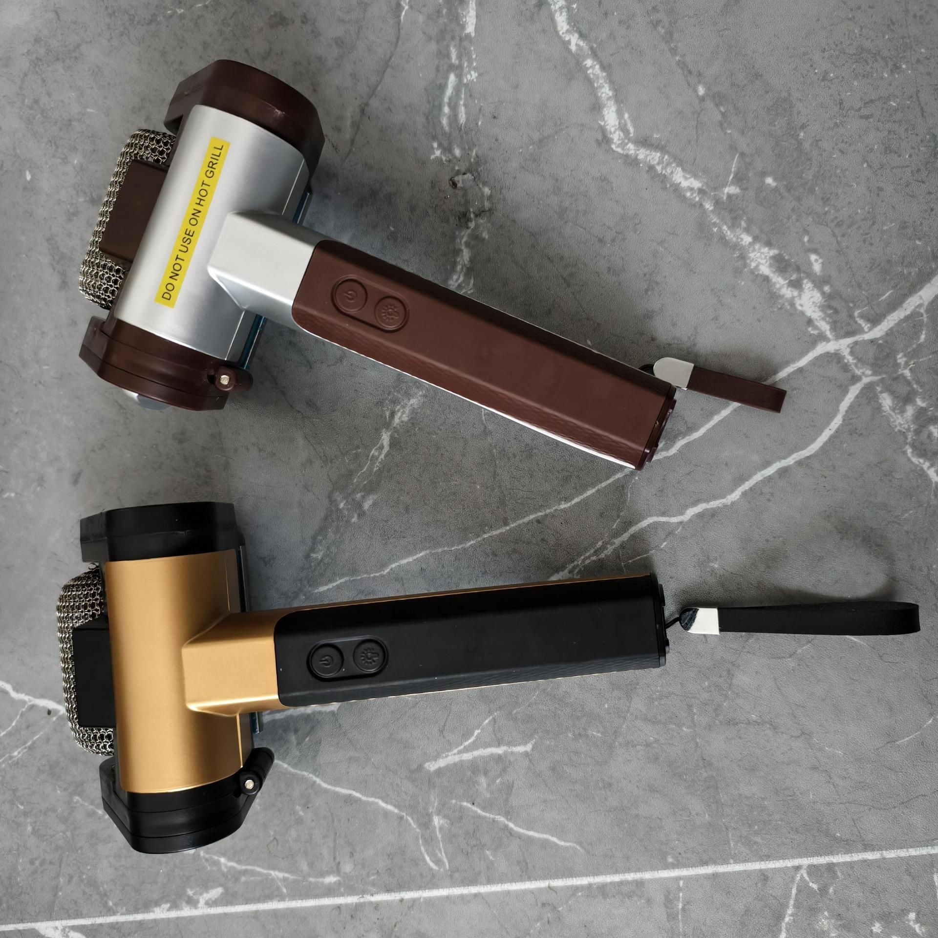 Cross-Border New Product Stainless Steel Roller BBQ Brush Rechargeable with Light Brushless Hair Removal Special Food-Grade Cleaner Brush