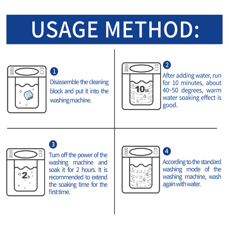 Cross-Border Washing Machine Tank Cleaning Agent Dishwasher Effervescent Tablets Fully Automatic Disinfectant Effervescent Cleaner Stain Remover