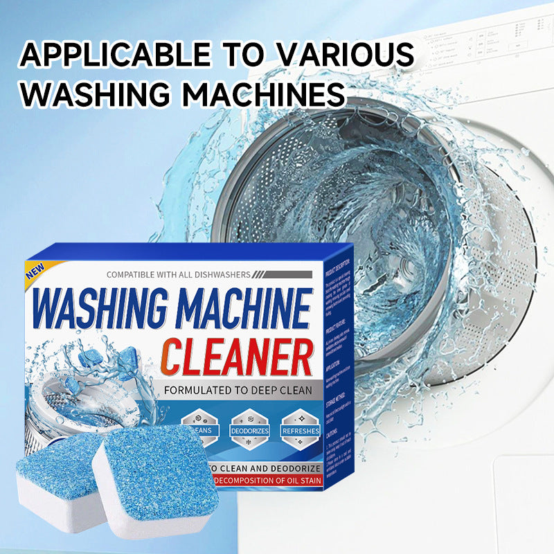 Cross-Border Washing Machine Tank Cleaning Agent Dishwasher Effervescent Tablets Fully Automatic Disinfectant Effervescent Cleaner Stain Remover