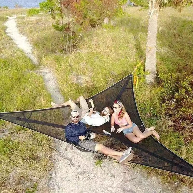 Portable New Widened Durable Triangle Hammock Super Strong Load-bearing Family Travel
