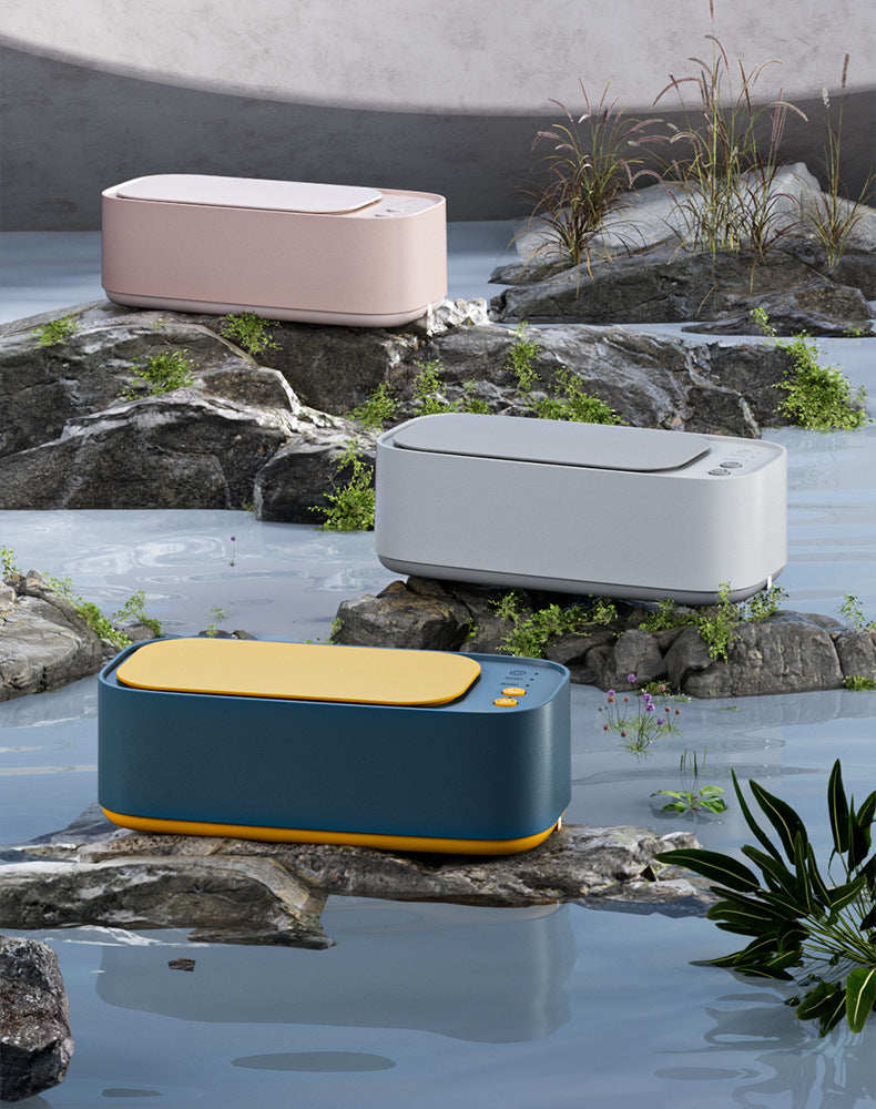 [Dropshipping] Glasses Cleaning Machine Contact Lens Cleaner Household Timer Jewelry Toothbrush Cleaner