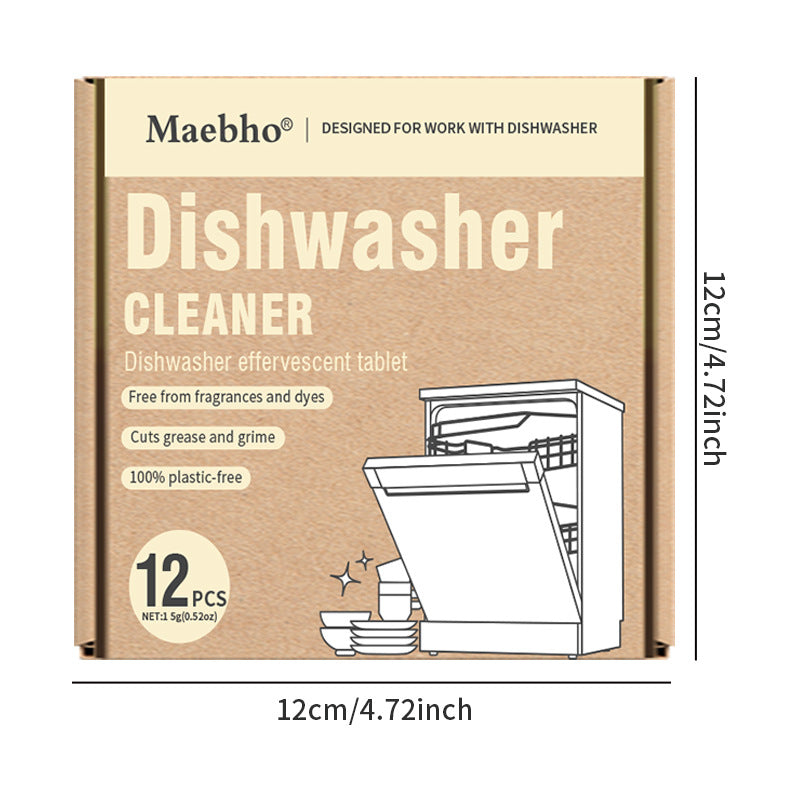 Cross-Border Washing Machine Tank Cleaning Agent Dishwasher Effervescent Tablets Fully Automatic Disinfectant Effervescent Cleaner Stain Remover