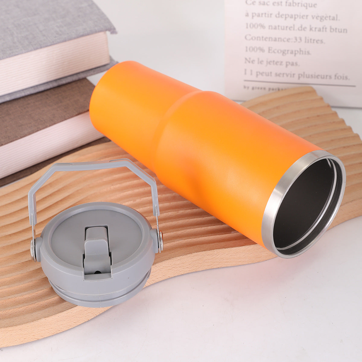 Double-layer Large Capacity 30oz Portable Car Cup 304 Stainless Steel Vacuum Insulated Cup Portable Car Ice Cup