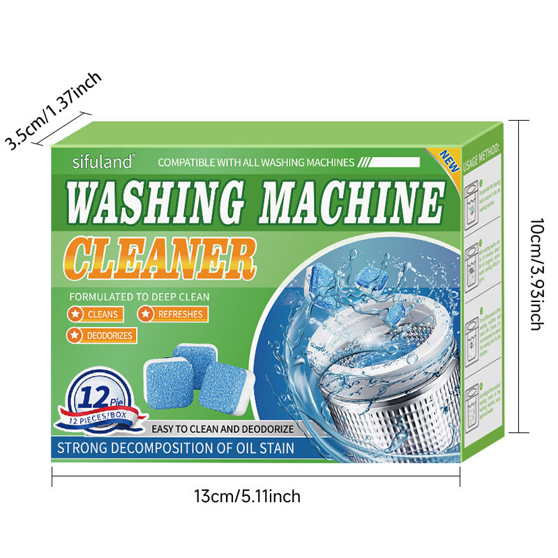 Cross-Border Washing Machine Tank Cleaning Agent Dishwasher Effervescent Tablets Fully Automatic Disinfectant Effervescent Cleaner Stain Remover