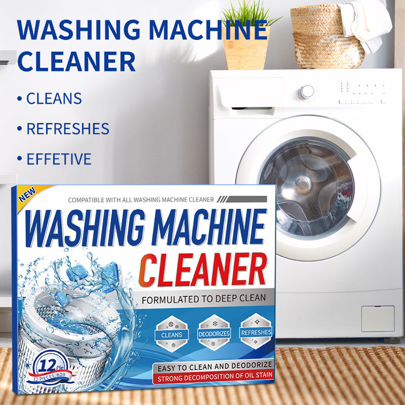 Cross-Border Washing Machine Tank Cleaning Agent Dishwasher Effervescent Tablets Fully Automatic Disinfectant Effervescent Cleaner Stain Remover