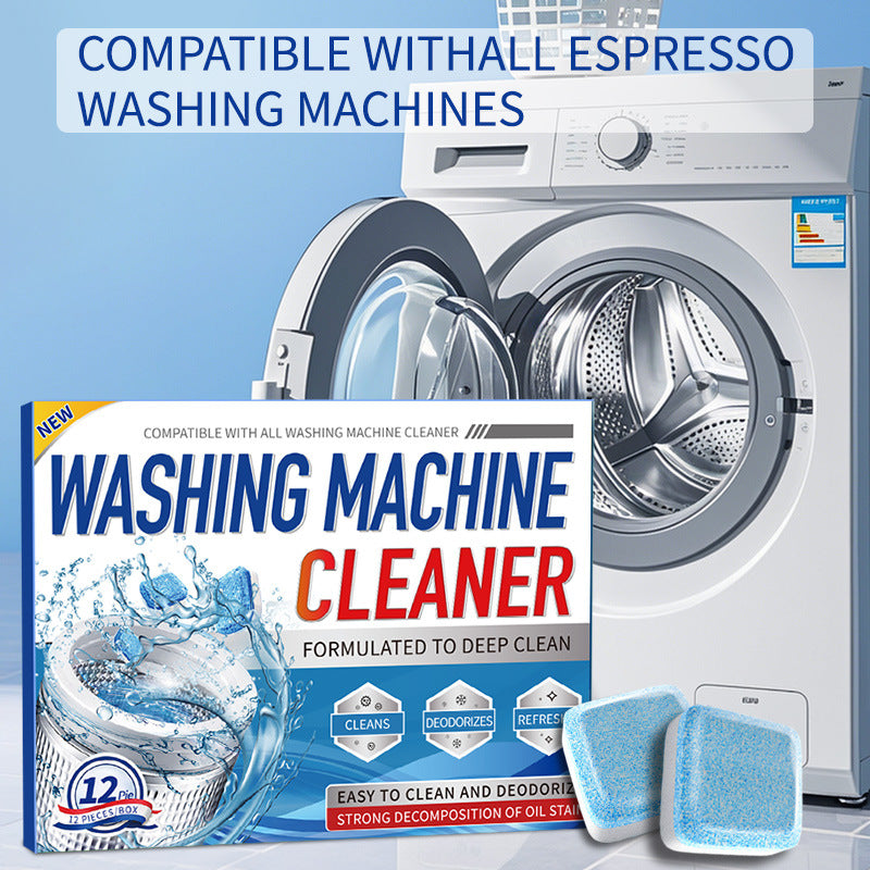Cross-Border Washing Machine Tank Cleaning Agent Dishwasher Effervescent Tablets Fully Automatic Disinfectant Effervescent Cleaner Stain Remover