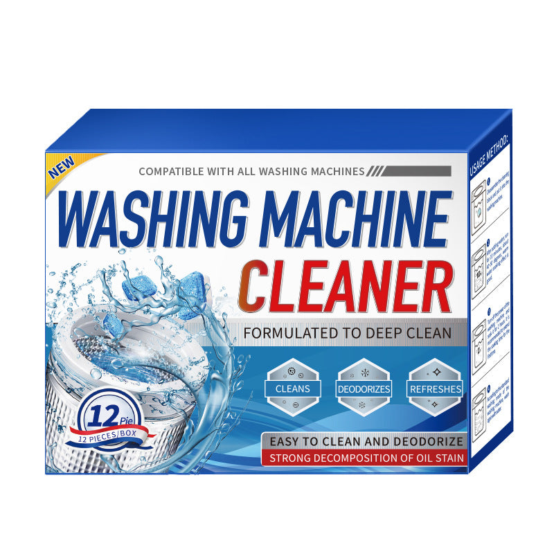 Cross-Border Washing Machine Tank Cleaning Agent Dishwasher Effervescent Tablets Fully Automatic Disinfectant Effervescent Cleaner Stain Remover