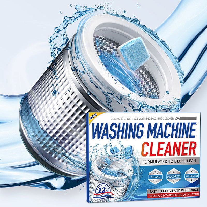 Cross-Border Washing Machine Tank Cleaning Agent Dishwasher Effervescent Tablets Fully Automatic Disinfectant Effervescent Cleaner Stain Remover