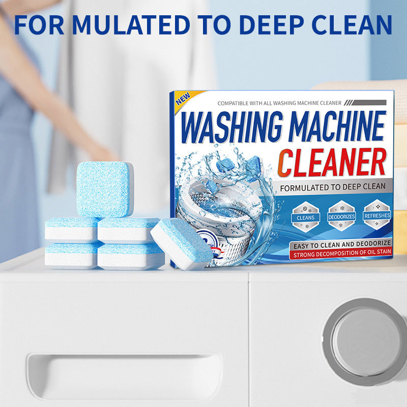 Cross-Border Washing Machine Tank Cleaning Agent Dishwasher Effervescent Tablets Fully Automatic Disinfectant Effervescent Cleaner Stain Remover