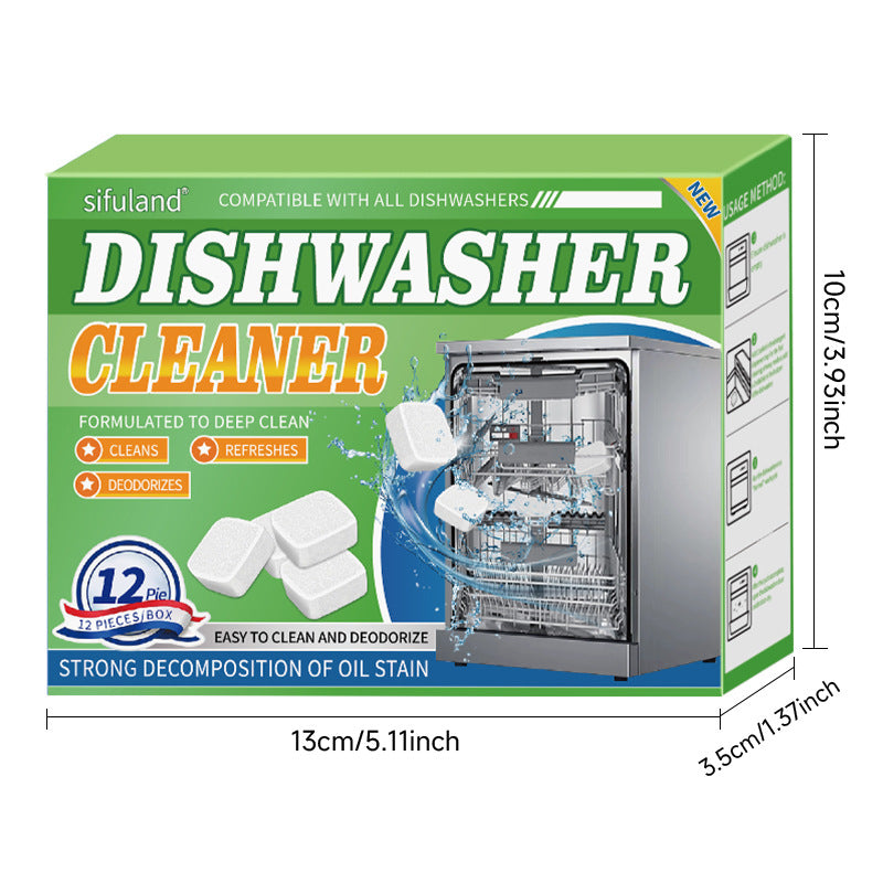 Cross-Border Washing Machine Tank Cleaning Agent Dishwasher Effervescent Tablets Fully Automatic Disinfectant Effervescent Cleaner Stain Remover